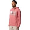 Columbia mens Pfg Fish Flag II Hoodie(Rosewood/White Usa)