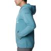 Columbia mens Pfg Fish Flag II Hoodie(Tranquil Teal/Mint Cay Inshore Fish)