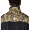 Columbia mens Phg Fleece Overlay II 1/4 Zip(Black/Mossy Oak Bottomland)