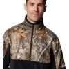 Columbia mens Phg Fleece Overlay II 1/4 Zip(Black/Realtree Edge)