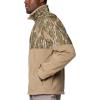 Columbia mens Phg Fleece Overlay II 1/4 Zip(Flax/Mossy Oak Bottomland)