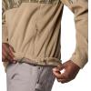 Columbia mens Phg Fleece Overlay II 1/4 Zip(Flax/Mossy Oak Bottomland)