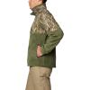 Columbia mens Phg Fleece Overlay II 1/4 Zip(Surplus Green/Mossy Oak Bottomland)
