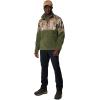 Columbia mens Phg Fleece Overlay II 1/4 Zip(Surplus Green/Realtree Edge)