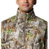 Columbia mens Phg Fleece Overlay II 1/4 Zip(Timberwoods Camo/Timberwoods Camo)
