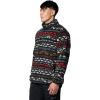 Columbia mens Rugged Ridge Half Snap Fleece(Black Madras Multi)