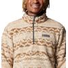 Columbia mens Rugged Ridge Half Snap Fleece(Dark Stone/Delta Madras Multi)
