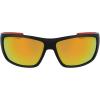 Columbia mens Utilizer Wrap Sunglasses(Matte Black/Orange)
