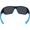 Columbia mens Utilizer Wrap Sunglasses(Shiny Black & Blue/Blue Mirror)