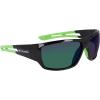 Columbia mens Utilizer Wrap Sunglasses(Shiny Black & Green/Green Mirror)