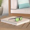 Columbia unisex-adult Boulder Ridge Rectangular Sunglasses(Matte Black/Green Polarized)
