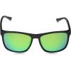 Columbia unisex-adult Boulder Ridge Rectangular Sunglasses(Matte Black/Green Polarized)