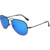 Columbia unisex-adult Norwester Aviator Sunglasses(Satin Black/Blue Polarized)