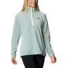 Columbia womens Benton Springs 1/2 Snap Pullover(Aqua Tone/Light Lime)