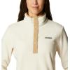 Columbia womens Benton Springs 1/2 Snap Pullover(Chalk/Beach)