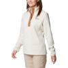 Columbia womens Benton Springs 1/2 Snap Pullover(Chalk/Camel Brown)