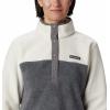 Columbia womens Benton Springs 1/2 Snap Pullover(City Grey Heather/Chalk)