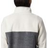 Columbia womens Benton Springs 1/2 Snap Pullover(City Grey Heather/Chalk)