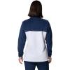 Columbia womens Benton Springs 1/2 Snap Pullover(Collegiate Navy/Snowdrift)