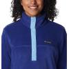 Columbia womens Benton Springs 1/2 Snap Pullover(Dark Sapphire/Vista Blue)