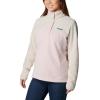 Columbia womens Benton Springs 1/2 Snap Pullover(Dusty Pink/Dark Stone/Dusty Pink)