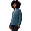 Columbia womens Benton Springs 1/2 Snap Pullover(Everblue/Crushed Blue)