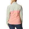 Columbia womens Benton Springs 1/2 Snap Pullover(Faded Peach/Safari/Stone Green)