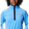 Columbia womens Benton Springs 1/2 Snap Pullover(Harbor Blue/Dk Nocturnal)