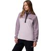 Columbia womens Benton Springs 1/2 Snap Pullover(Lavender Pearl/Shale Purple/Shark)