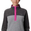 Columbia womens Benton Springs 1/2 Snap Pullover(Light Grey Heather/Shark)