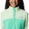 Columbia womens Benton Springs 1/2 Snap Pullover(Light Jade/Key West)
