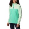 Columbia womens Benton Springs 1/2 Snap Pullover(Light Jade/Key West)