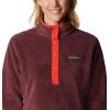 Columbia womens Benton Springs 1/2 Snap Pullover(Malbec/Bold Orange)