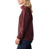 Columbia womens Benton Springs 1/2 Snap Pullover(Malbec/Bold Orange)