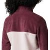 Columbia womens Benton Springs 1/2 Snap Pullover(Malbec/Mineral Pink)