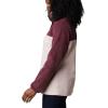 Columbia womens Benton Springs 1/2 Snap Pullover(Malbec/Mineral Pink)