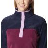 Columbia womens Benton Springs 1/2 Snap Pullover(Marionberry/Dark Nocturnal/Gumdrop)