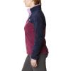 Columbia womens Benton Springs 1/2 Snap Pullover(Marionberry/Dark Nocturnal/Gumdrop)