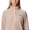 Columbia womens Benton Springs 1/2 Snap Pullover(Mauve Vapor/Faux Pink)