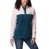 Columbia womens Benton Springs 1/2 Snap Pullover(Night Wave/Dusty Pink/Night Wave)