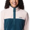 Columbia womens Benton Springs 1/2 Snap Pullover(Night Wave/Dusty Pink/Night Wave)