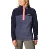 Columbia womens Benton Springs 1/2 Snap Pullover(Nocturnal/Dark Nocturnal/Camellia Rose)