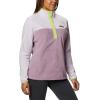 Columbia womens Benton Springs 1/2 Snap Pullover(Pale Lilac/Winter Mauve)