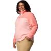 Columbia womens Benton Springs 1/2 Snap Pullover(Pink Sand/Alpenglow)