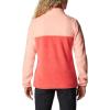 Columbia womens Benton Springs 1/2 Snap Pullover(Red Hibiscus/Coral Reef)
