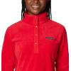 Columbia womens Benton Springs 1/2 Snap Pullover(Red Lily)