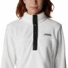 Columbia womens Benton Springs 1/2 Snap Pullover(Sea Salt/Black)