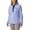 Columbia womens Benton Springs 1/2 Snap Pullover(Serenity/Dark Nocturnal)