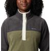 Columbia womens Benton Springs 1/2 Snap Pullover(Shark/Stone Green)