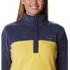 Columbia womens Benton Springs 1/2 Snap Pullover(Sun Glow/Nocturnal)